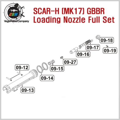 [VFC] SCAR-H (MK17) GBBR Loading Nozzle Full Set
