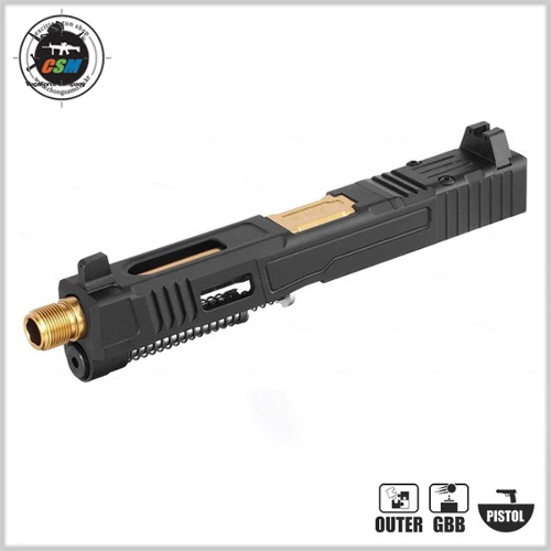 [메탈슬라이드세트] Flower Industries MKII Complete Upper Slide Set (Aluminum) for VFC Glock17 Gen5