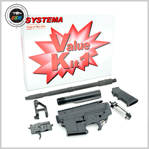[시스테마] Systema PTW M4-A1 Value Kit 1 (Included Ambidextrouse Gear Box) Upgrade Kit [선택-M90 / M150]