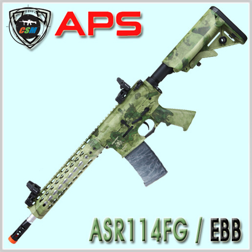[APS] ASR114FG / EBB (키모드레일 풀메탈 전동블로우백 서바이벌 비비탄총)