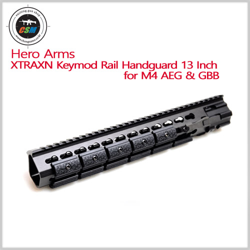 [Hero Arms] XTRAXN Keymod Rail Handguard 13 Inch for M4 AEG &amp; GBB