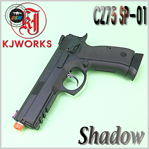 [KJW] CZ-75 SP01 SHADOW GBB + 사은품패키지 (풀메탈 쉐도우 가스건 핸드건 서바이벌 비비탄총)