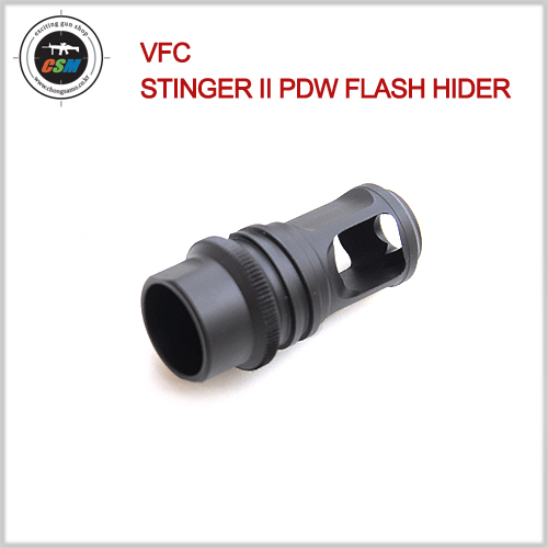 [VFC] STINGER II PDW Steel Flash Hider 소염기 [-14mm] 