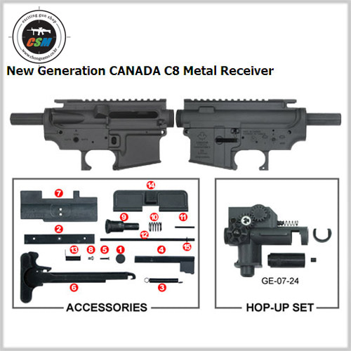 [가더] New Generation CANADA C8 Metal Receiver (메탈바디)